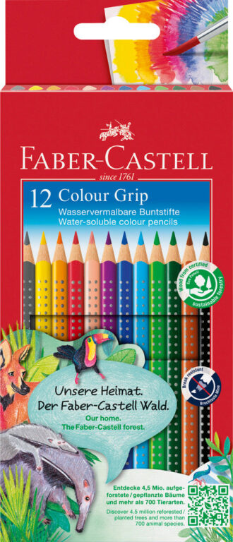 Farveblyant grip Faber-Castell 12 stk