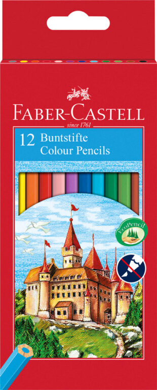 Farveblyant slot Faber-Castell 12 ass.