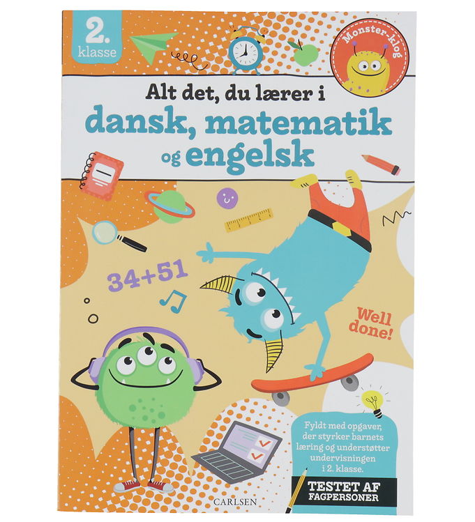 Forlaget Carlsen Opgavebog - Alt det du lærer i Dansk, Matematik
