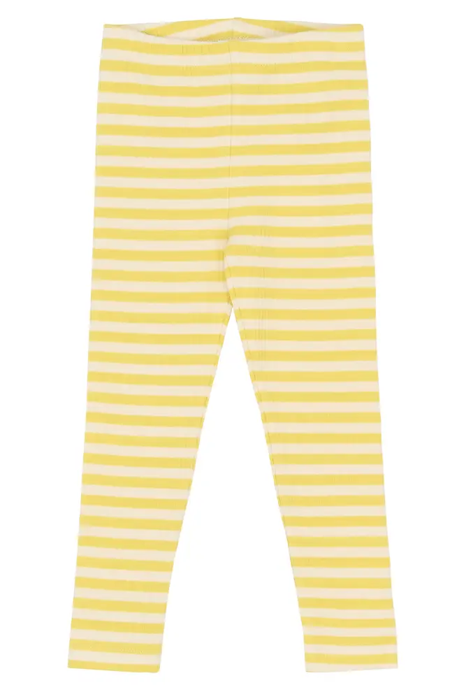 Fro Rib Leggings - Dusky Citron Striped - 110