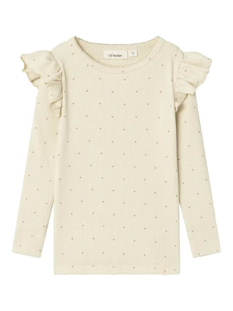 Gago kuo langærmet slim bluse - BIRCH - 92