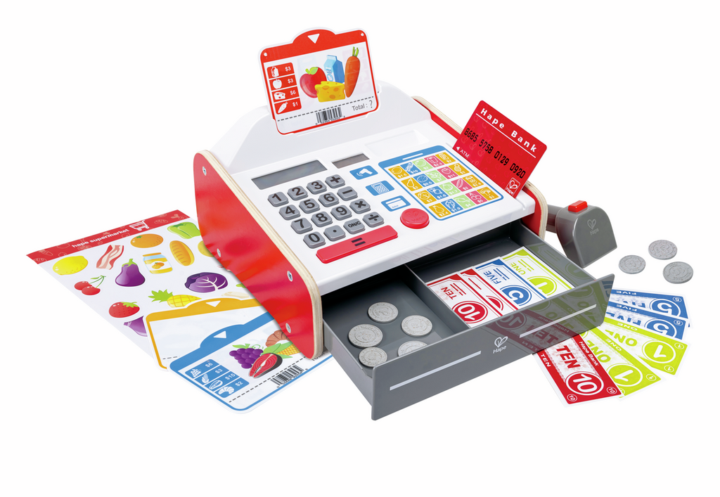 Hape | Kasseapparat m. lyd og lys, 23 dele