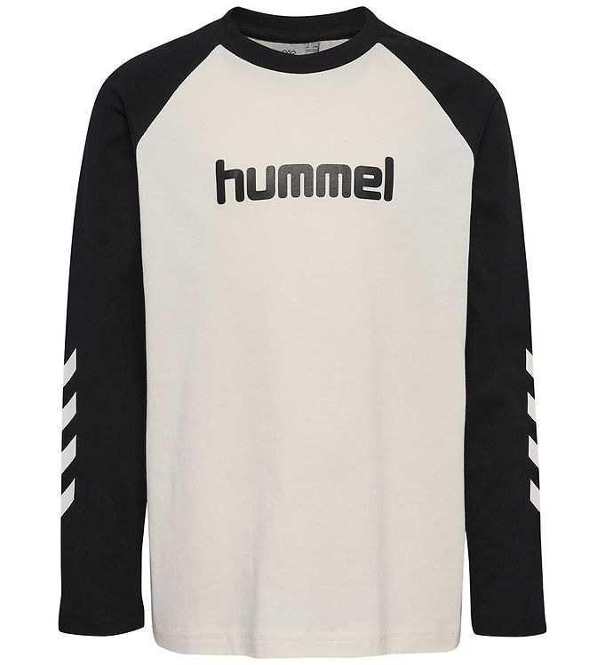 Hummel Bluse - hmlJR Logo - Marshmallow/Sort