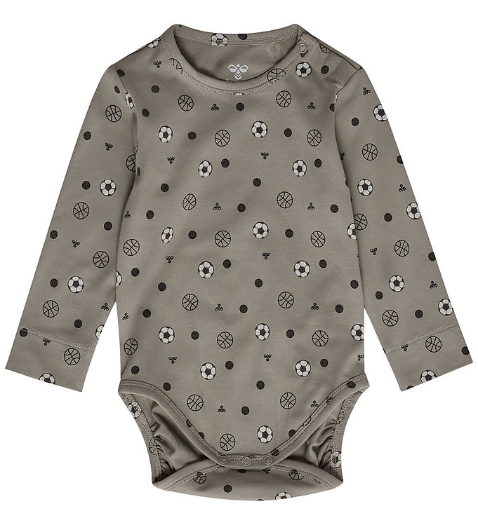 Hummel Body l/æ - hmlMini - AOP - Vintage Khaki m. Bolde
