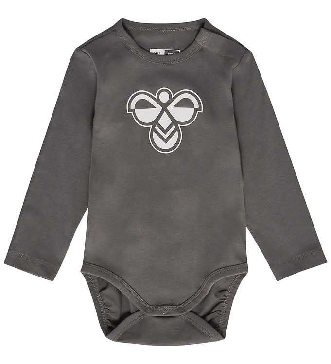 Hummel Body l/æ - hmlMini - Logo - Dark Gull Gray