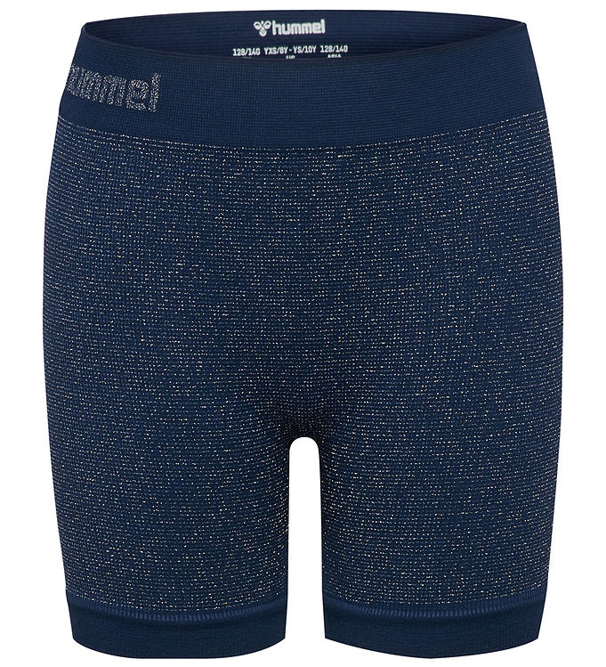 Hummel Cykelshorts - Rib - hmlJr - Dress Blues Hummel Cykelshorts - Rib - hmlJr - Dress Blues
