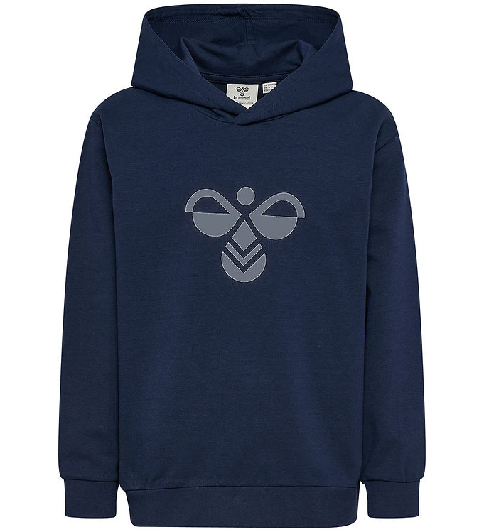 Hummel Hættetrøje - HmlJR Reg Tukas - Dress Blues/Flint Stone