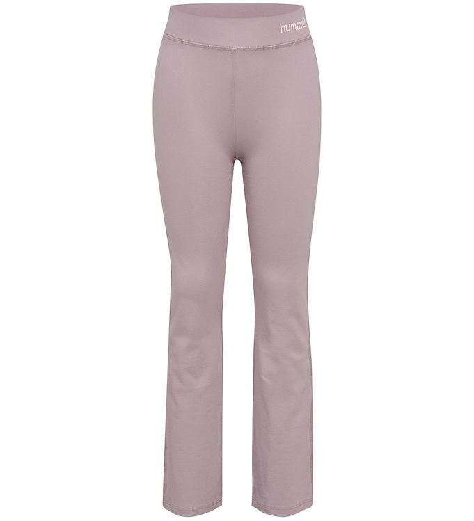 Hummel Leggings - HmlJR - High Rise Flared - Sea Fog