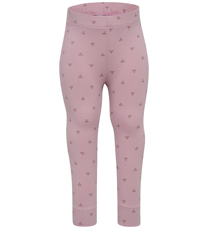 Hummel Leggings - hmlMini - Sea Fog m. Print