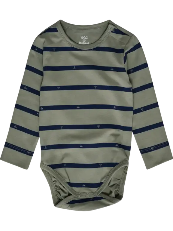 Hummel Stripy Bee Langærmet Body - Shadow - 62