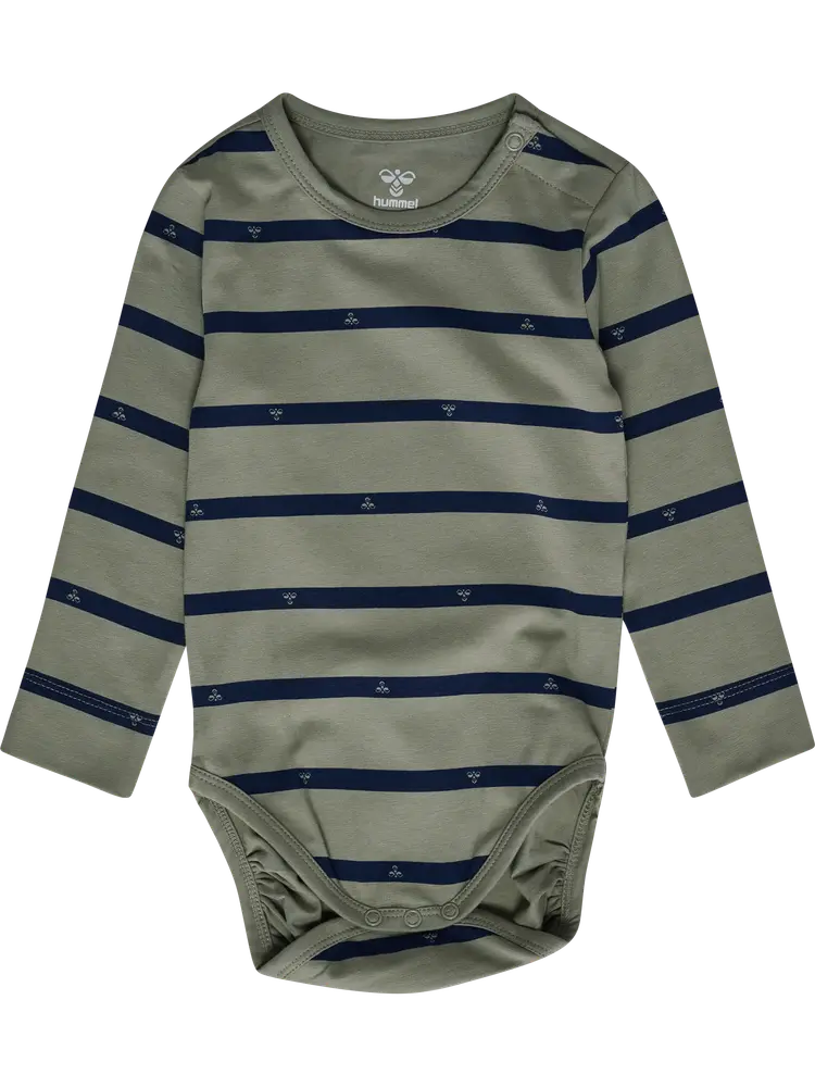 Hummel Stripy Bee Langærmet Body - Shadow - 62