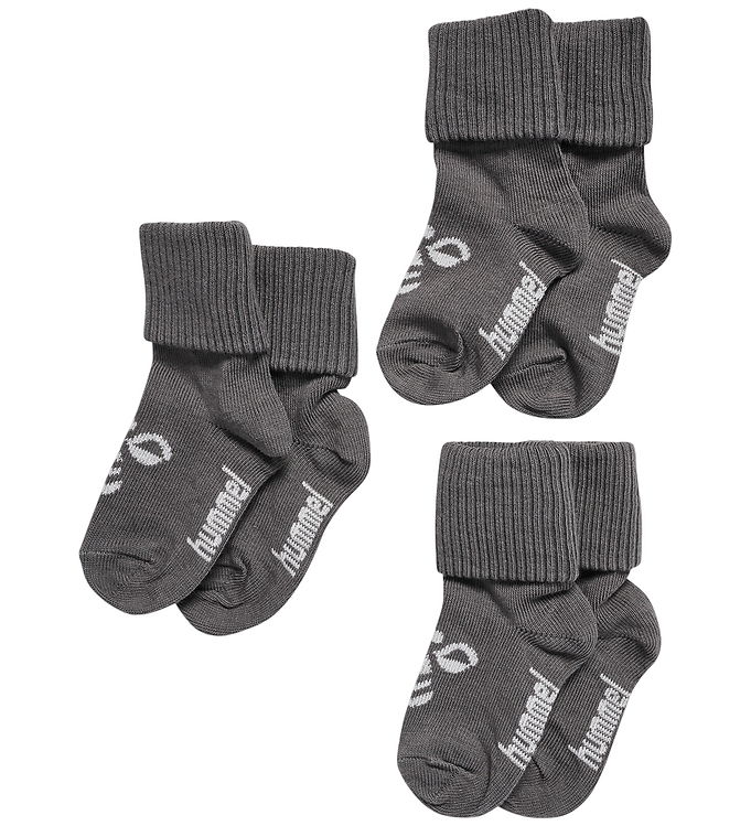 Hummel Strømper - HmlMini - 3-pak - Dark Gull Gray