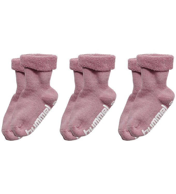 Hummel Strømper - hmlMini - Non Slip - 3-pak - Sea Fog