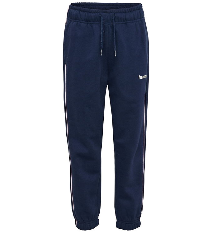 Hummel Sweatpants - hmlJR Loose - Dress Blue/Roseate Spoonbill