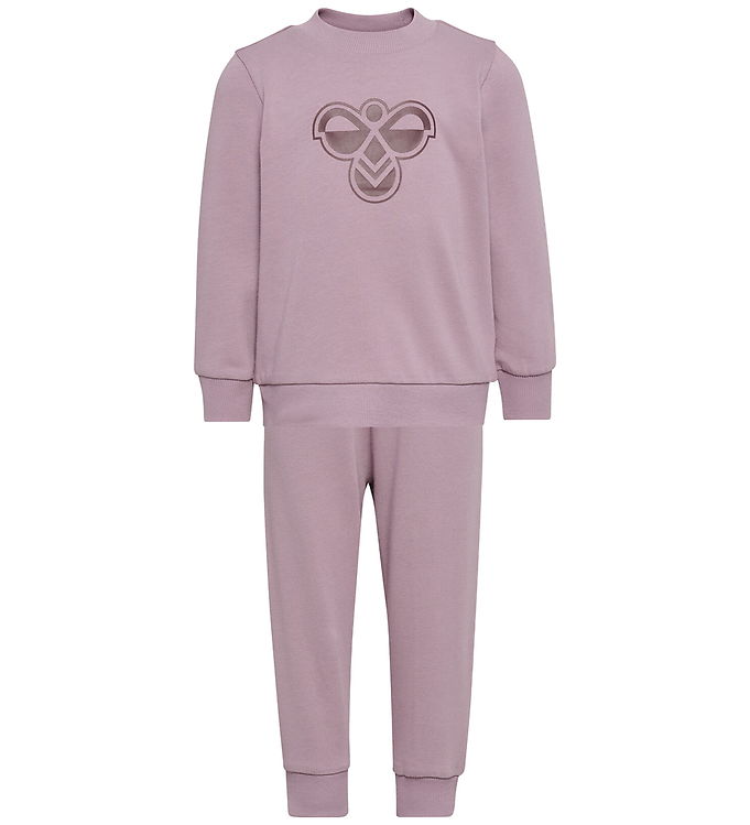 Hummel Sweatsæt - HmlMini - Sea Fog