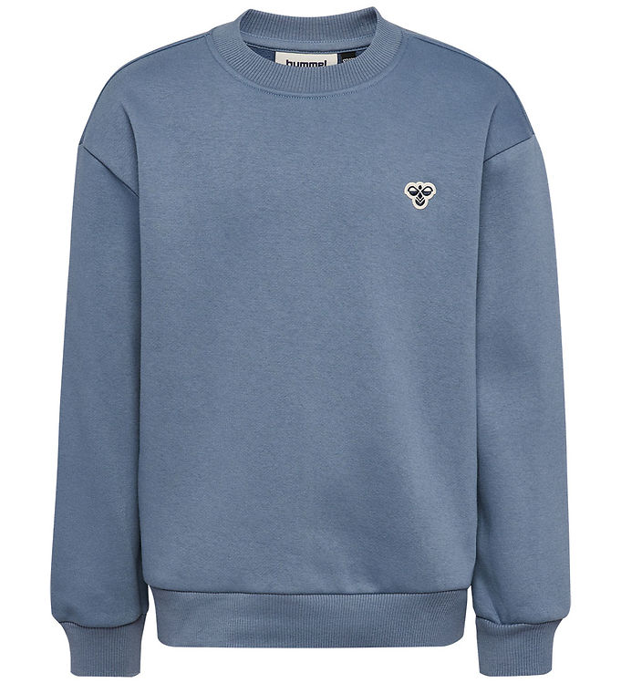 Hummel Sweatshirt - HmlJR Loose Crewneck Bee - Flint Stone