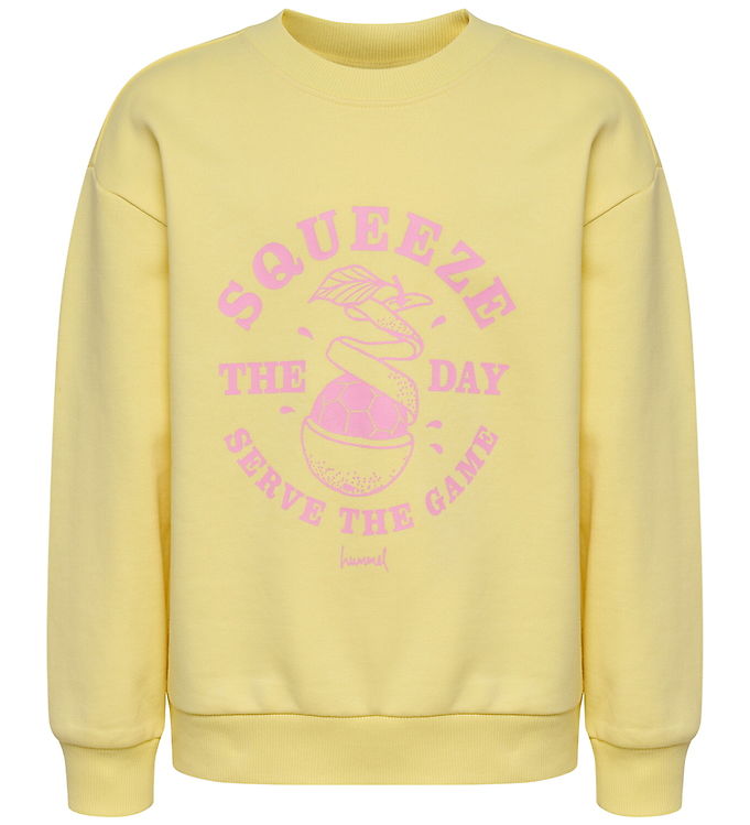 Hummel Sweatshirt - hmlJR Graphic - Mellow Yellow Hummel Sweatshirt - hmlJR Graphic - Mellow Yellow