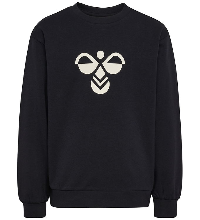 Hummel Sweatshirt - hmlJr Reg Tukas - Sort m. Logo