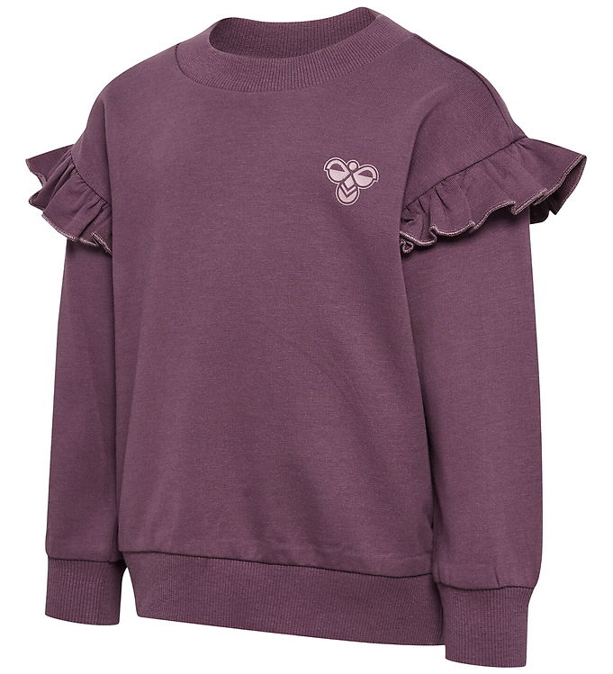 Hummel Sweatshirt - hmlMini - Loose Frill - Black Plum
