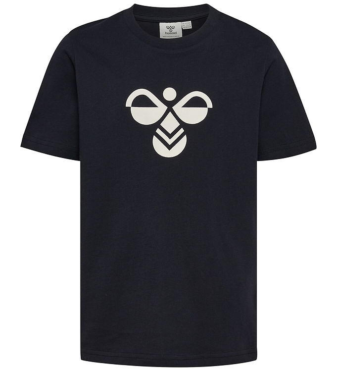 Hummel T-Shirt - hmlJR Reg Tukas - Sort m. Logo