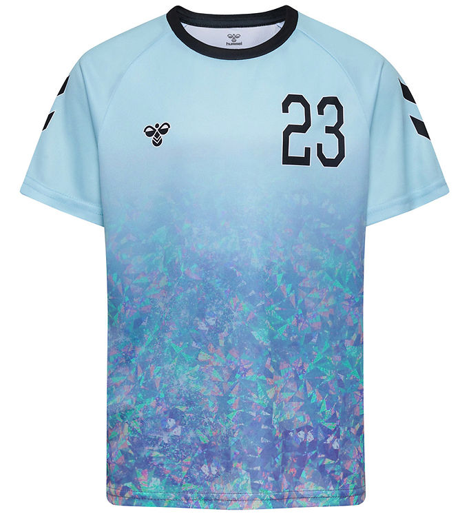 Hummel T-Shirt - hmlSHIMMER - Skyway/Sort