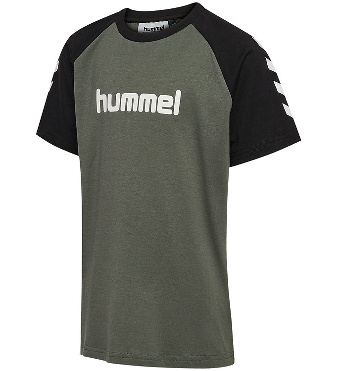 Hummel T-shirt - HmlJR Logo - Castor Gray