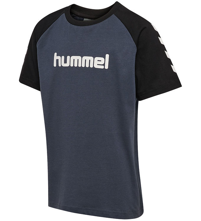 Hummel T-shirt - HmlJR Logo - Ombre Blue