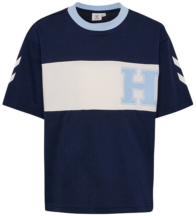 Hummel T-shirt - HmlRobin - Loose - Dress Blues Hummel T-shirt - HmlRobin - Loose - Dress Blues
