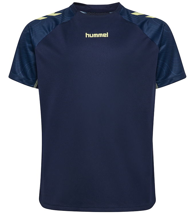 Hummel T-shirt - hmlBlaze 2.0 - Marine/Shadow Lime