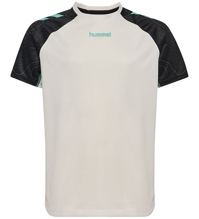 Hummel T-shirt - hmlBlaze 2.0 - Vaporous Gray/Pool Blue Hummel T-shirt - hmlBlaze 2.0 - Vaporous Gray/Pool Blue