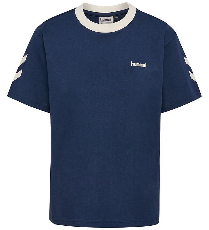 Hummel T-shirt - hmlJR Chevron - Dress Blues Hummel T-shirt - hmlJR Chevron - Dress Blues