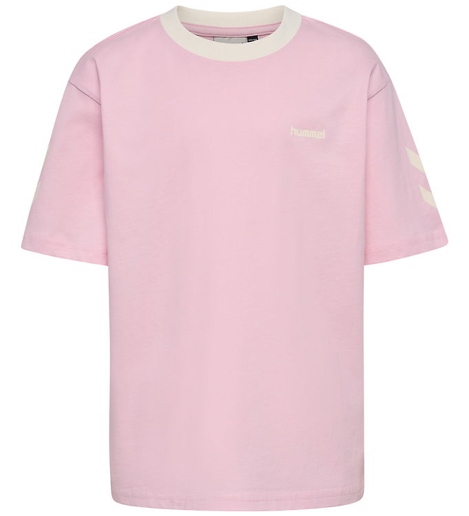 Hummel T-shirt - hmlJR Loose Chevron - Roseate Spoonbill Hummel T-shirt - hmlJR Loose Chevron - Roseate Spoonbill