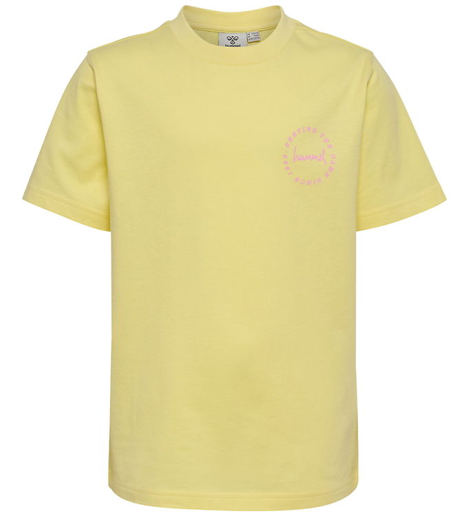 Hummel T-shirt - hmlJR REG Graphic - Mellow Yellow