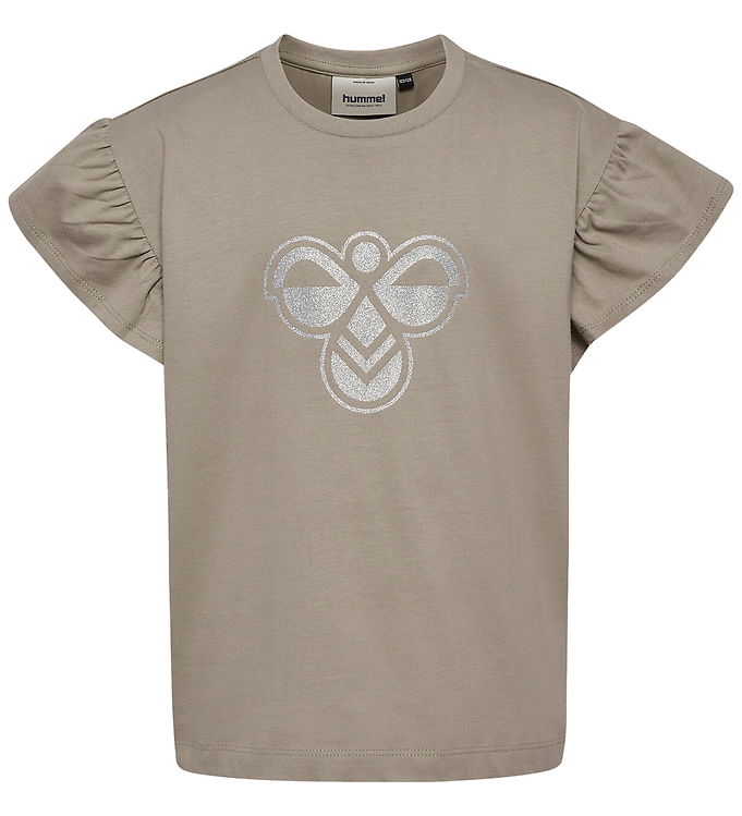 Hummel T-shirt - hmlJR Ruffle - Rock Ridge Hummel T-shirt - hmlJR Ruffle - Rock Ridge