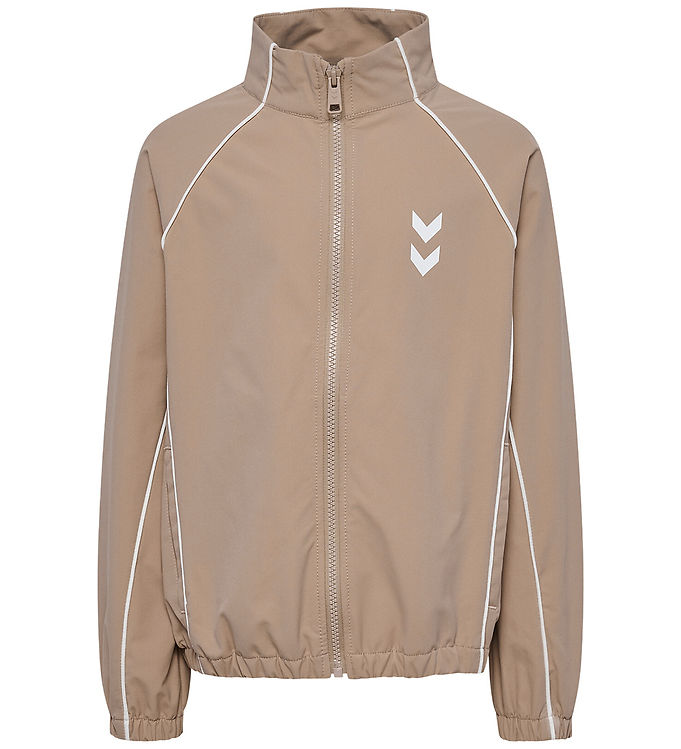Hummel Træningsjakke - hmlJR Street Tracksuit - Silver Mink
