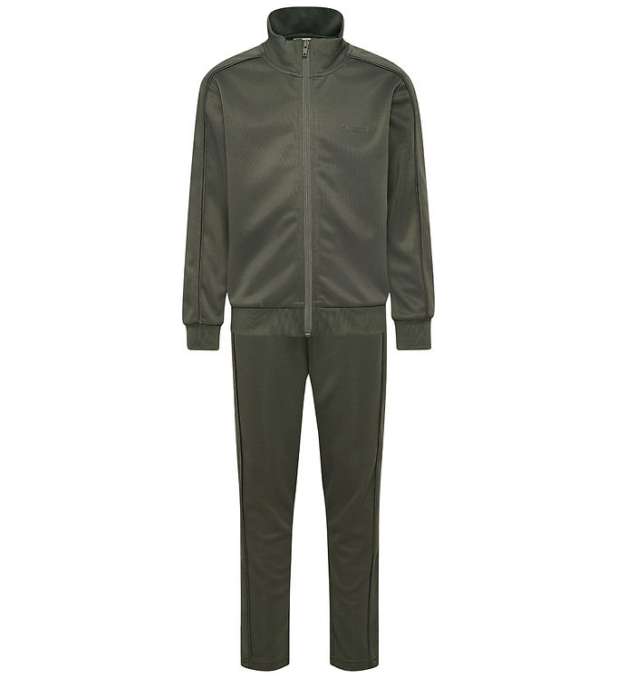 Hummel Træningssæt - Cardigan/Bukser - hmlJR - Castor Gray