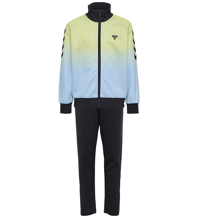 Hummel Træningssæt - hmlJr Gradient WL Track Suit - Shadow Lime