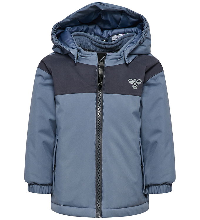 Hummel Vinterjakke - hmlMini Block - Tex - Flint Stone