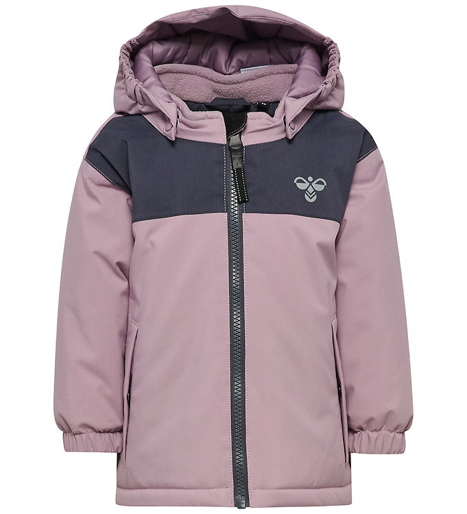 Hummel Vinterjakke - hmlMini Block - Tex - Sea Fog Hummel Vinterjakke - hmlMini Block - Tex - Sea Fog