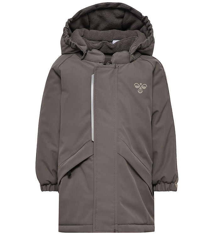 Hummel Vinterjakke - hmlMini Chevron - Tex - Dark Gull Gray