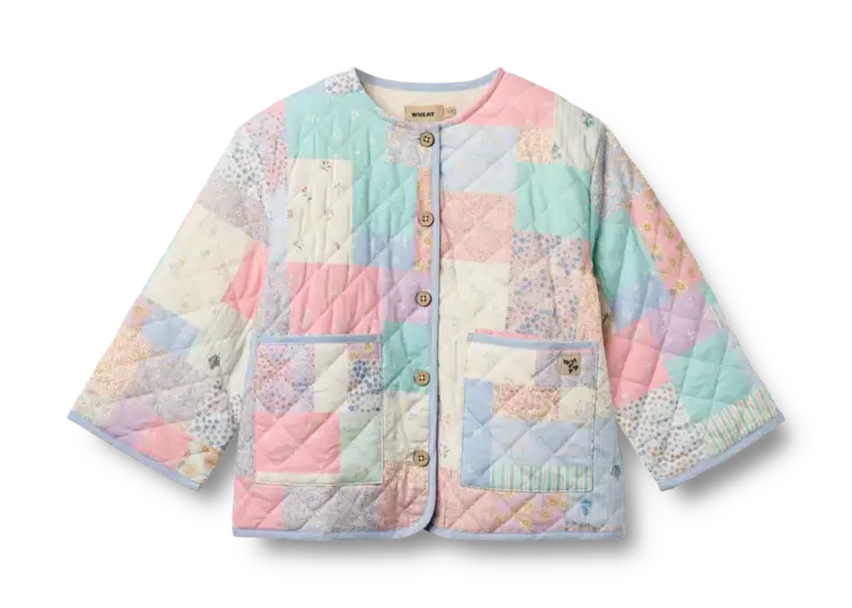Inaja Quilt Jakke - Patchwork Flowers - 110