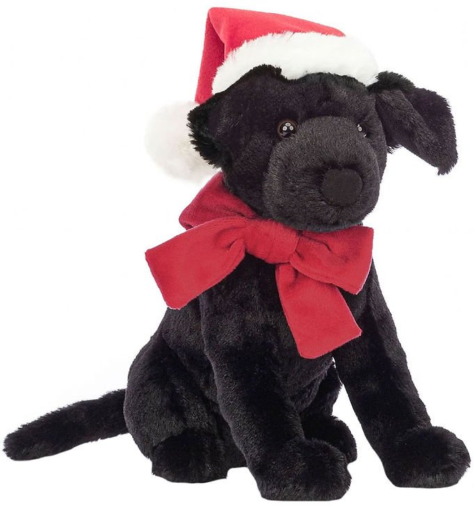 Jellycat Bamse - 22x15 cm - Winter Warmer Pippa Black Labrador