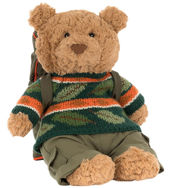Jellycat Bamse - 26 cm - Bartholomew Bear Hiking Outfit Jellycat Bamse - 26 cm - Bartholomew Bear Hiking Outfit