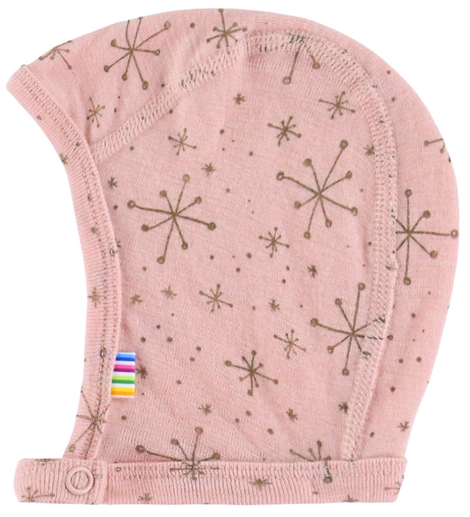 Joha Babyhjelm - 1-lags - Uld - Rosa m. Stjerner Joha Babyhjelm - 1-lags - Uld - Rosa m. Stjerner