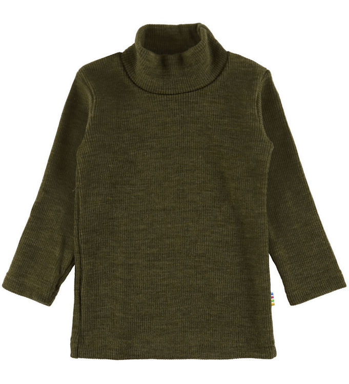 Joha Bluse - Rib - Uld - Mos Grøn Joha Bluse - Rib - Uld - Mos Grøn