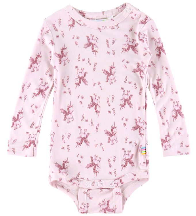Joha Body l/æ - Bambus - Lyserød m. Enhjørninger Joha Body l/æ - Bambus - Lyserød m. Enhjørninger