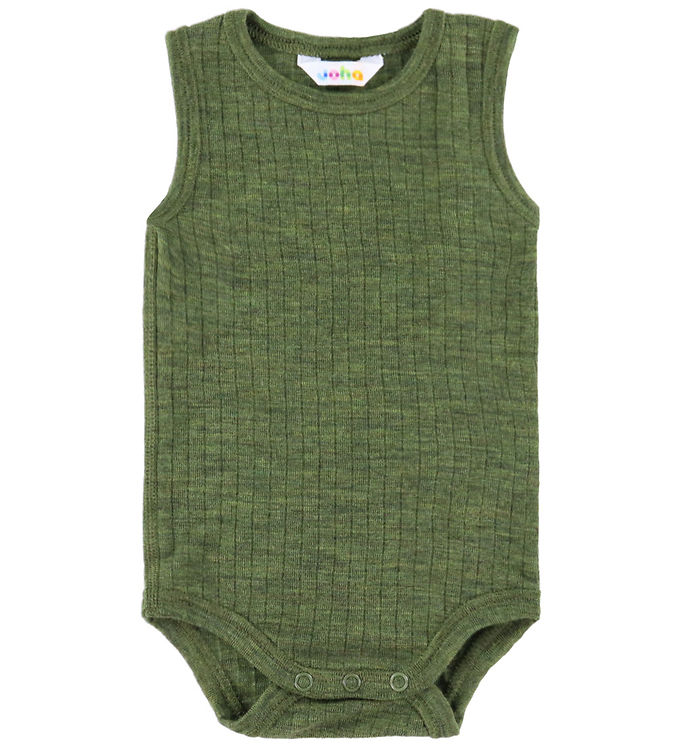 Joha Body u/æ - Uld - Rib - Mørk Oliven Joha Body u/æ - Uld - Rib - Mørk Oliven