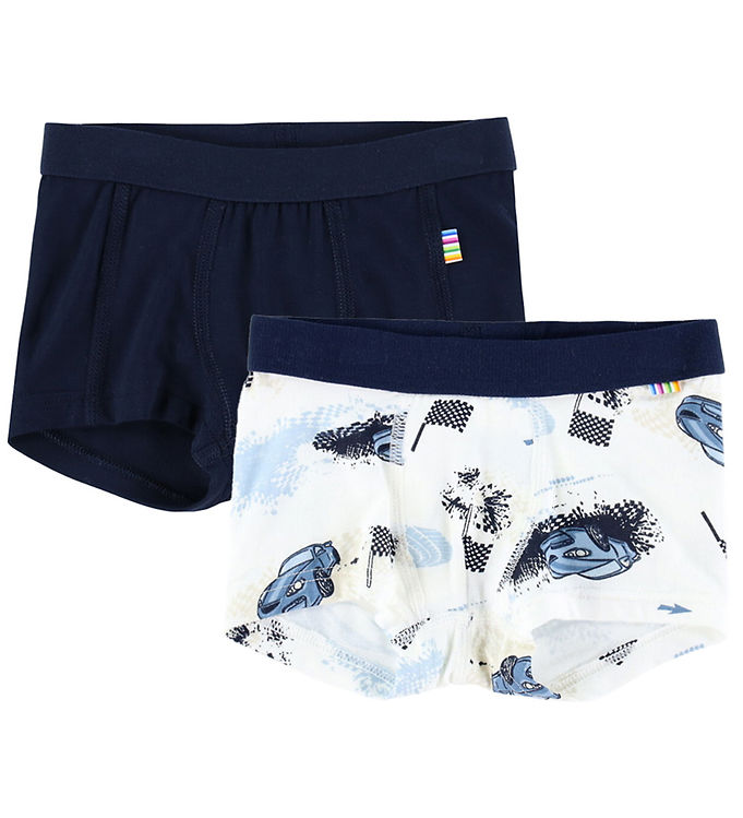 Joha Boxershorts - 2-pak - Viskose/Bambus - Off White m. Print