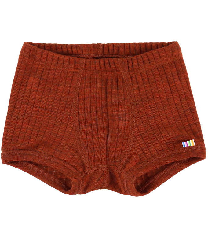 Joha Boxershorts - Uld - Rib - Rust Joha Boxershorts - Uld - Rib - Rust