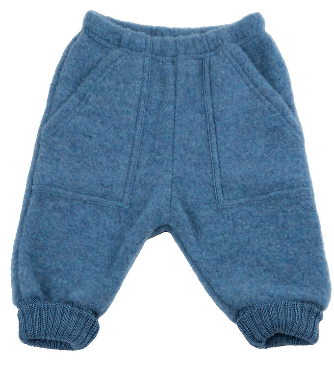 Joha Bukser - Uld - Denim Blå Joha Bukser - Uld - Denim Blå